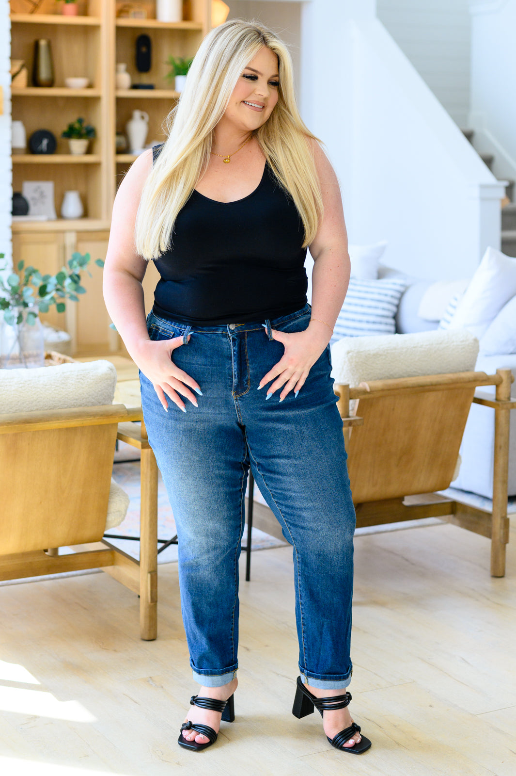 Judy Blue High Rise Boyfriend Jeans