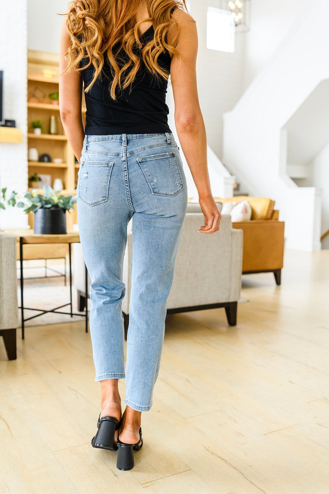 Judy Blue High Waist Destroyed Boyfriend Jeans