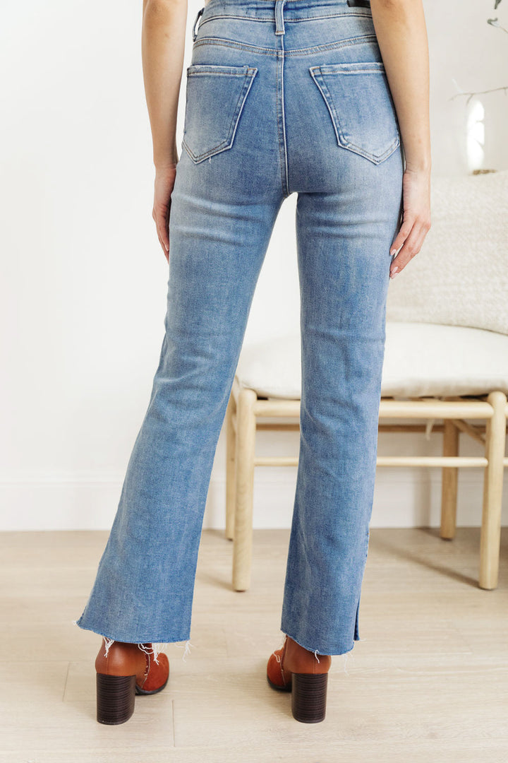 Risen Slim Flare Side Slit Jeans