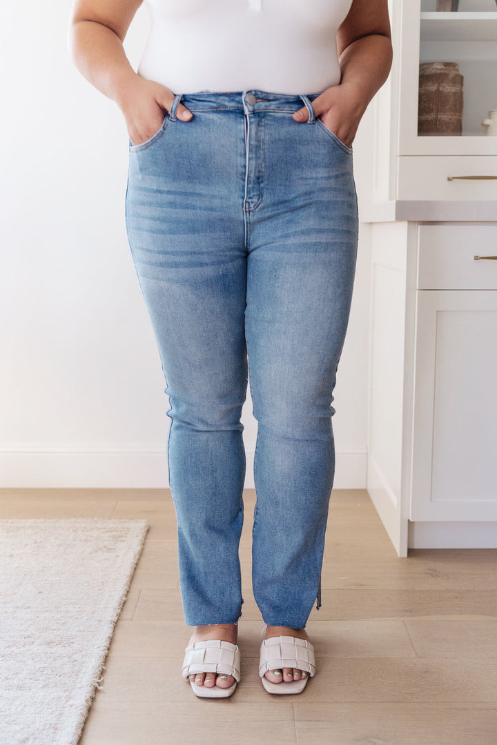 Risen Slim Flare Side Slit Jeans