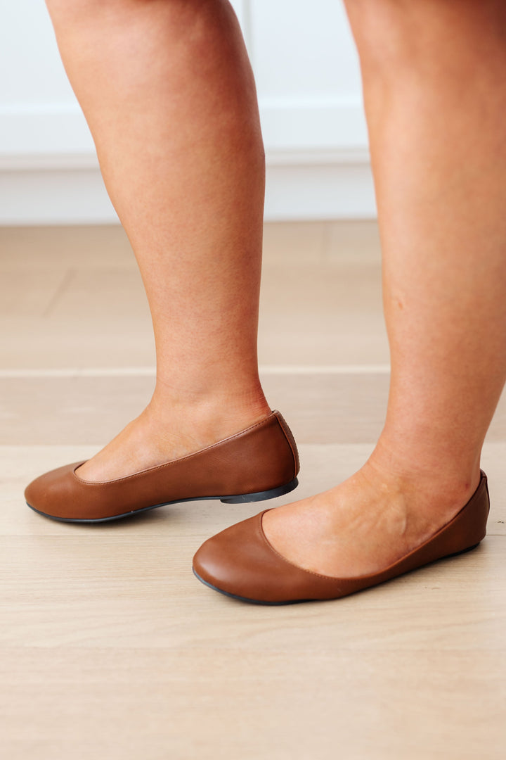 Soda Ballet Flats in Camel