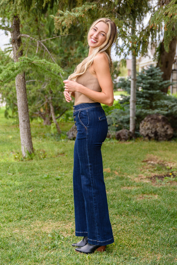 Risen Wide Leg Pants